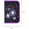 Пенал BRAUBERG, 1 отделение, 1 откидная планка, полиэстер, 21х14 см, "Make a wish", 270713 по низкой цене оптом 