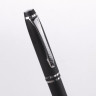 Набор ручек подарочных BRAUBERG Duetto, СИНИЕ, 2 шт: шариковая, перьевая, черный с хромированными деталями, 143478 по низкой цене оптом 
