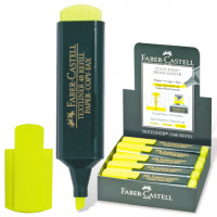 Текстовыделитель FABER-CASTELL "48", ЖЕЛТЫЙ, линия 1-5 мм, 154807