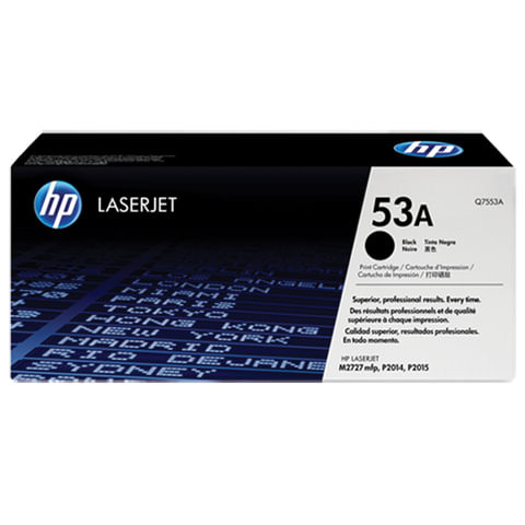 Картридж лазерный HP (Q7553A) LaserJet 2015/2015n/2014, №53А, оригинальный, ресурс 3000 страниц по низкой цене оптом 
