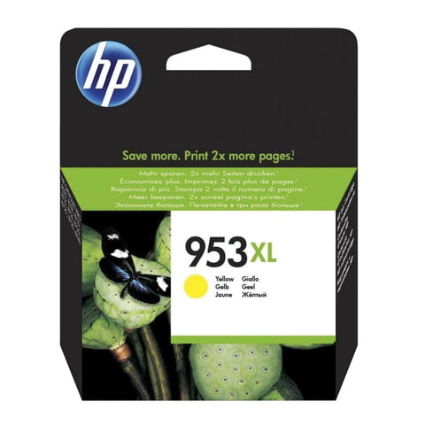 Картридж струйный HP (F6U18AE) Officejet Pro 8710/8210 №953XL, желтый, увеличенный ресурс 1600 стр., оригинальный по низкой цене оптом 