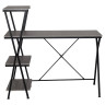 Стол на металлокаркасе BRABIX "LOFT CD-004", 1200х535х1110 мм, 3 полки, цвет дуб антик, 641219 по низкой цене оптом 