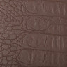 Телефонная книжка МАЛЫЙ ФОРМАТ (80х130 мм) А7, BRAUBERG "Cayman", под крокодиловую кожу, 56 л., вырубной алфавит, коричневая, 125135