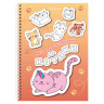 Стикербук РАСКРАСЬ И НАКЛЕЙ А5 16 листов 120 стикеров, на гребне, BRAUBERG, Котики, 666048 - Детям и родителям | СнабС