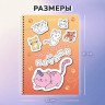 Стикербук РАСКРАСЬ И НАКЛЕЙ А5 16 листов 120 стикеров, на гребне, BRAUBERG, Котики, 666048 - Детям и родителям | СнабС