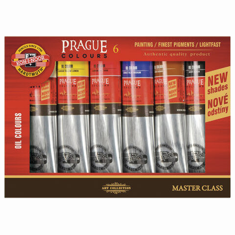 Краски масляные художественные KOH-I-NOOR "Prague", 6 цветов по 40 мл, 01617S0601KS по низкой цене оптом 