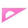 Треугольник пластиковый 30х16 см, СТАММ "Neon Crystal", тонированный, прозрачный, неоновый, ассорти, ТК01 по низкой цене оптом Краснодар, Москва, Уфа, Казань, Барнаул, Владивосток, Хабаровск, Сахалин, Красноярск, Екатеренбург, 