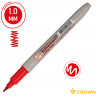 Маркер перманентный Crown "Multi Marker Super Slim" красный, пулевидный, 1мм по низкой цене оптом Краснодар, Москва, Уфа, Казань, Барнаул, Владивосток, Хабаровск, Сахалин, Красноярск, Екатеренбург, 