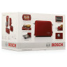 Тостер BOSCH TAT3A014, 900 Вт, 2 тоста, разморозка, подогрев, решетка для булочек, пластик, красный по низкой цене оптом 