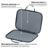 Папка на молнии с ручками STAFF "EVERYDAY", А4, ткань, серая, 228344 по низкой цене оптом 