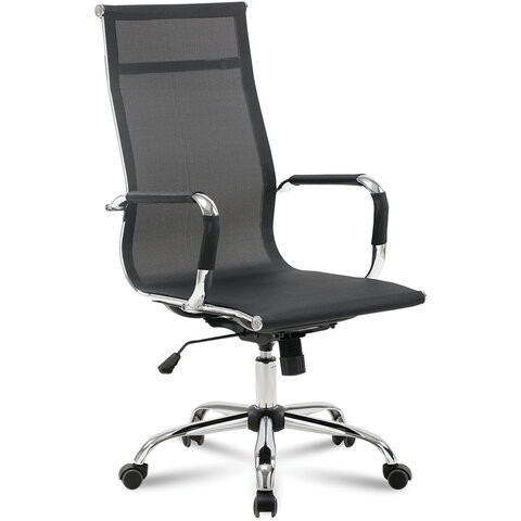 Кресло офисное BRABIX "Line EX-530", хром, сетка, черное, 531846 по низкой цене оптом 
