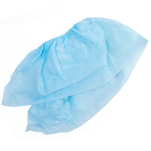 Бахилы из спандбонда КОМПЛЕКТ 50 шт. (25 пар), ГЕКСА, 42 г/м2, низкие, голубые, ш/к 3 по низкой цене оптом 