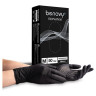 Перчатки одноразовые нитровиниловые BENOVY 50 пар (100 шт.), размер M (средний), черные, - по низкой цене оптом 