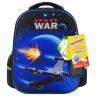 Ранец ЮНЛАНДИЯ LIGHT, 2 отделения, "Space war", 38х29х16 см, 270607 по низкой цене оптом 