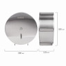 Диспенсер для туалетной бумаги LAIMA PROFESSIONAL INOX, (Система T2) малый, нержавеющая сталь, матовый, 605698 по низкой цене оптом Краснодар, Москва, Уфа, Казань, Барнаул, Владивосток, Хабаровск, Сахалин, Красноярск, Екатеренбург, 