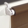 Штора рулонная BRABIX 55х175 см, текстура - лён, защита 55-85%, 200 г/м2, коричневый S-17, 605982 по низкой цене оптом Краснодар, Москва, Уфа, Казань, Барнаул, Владивосток, Хабаровск, Сахалин, Красноярск, Екатеренбург, 