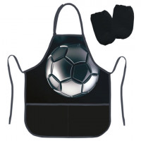 Накидка-фартук с нарукавниками для уроков труда BRAUBERG KIDS, 2 кармана, 46x54 см, "Score ball", 272453