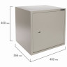 Сейф мебельный BRABIX "D-40m", 400х400х366 мм, 13 кг, ключевой замок, крепление к стене, 291164 по низкой цене оптом 