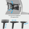Кресло МЕТТА "YOGA" Y 2DM B2-10D, 2D-спинка, 3D-подголовник, 4D-подлокотники, экокожа, черное по низкой цене оптом 