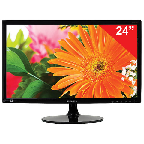 Монитор SAMSUNG S24D300H, 24" (61 см), 1920x1080, 16:9, TN, 2 мс, 250 cd, VGA, HDMI, черный, LS24D300HSI/RU по низкой цене оптом Краснодар, Москва, Уфа, Казань, Барнаул, Владивосток, Хабаровск, Сахалин, Красноярск, Екатеренбург, 