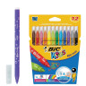 Фломастеры BIC "Kid Couleur", 12 цветов, суперсмываемые, вентилируемый колпачок, европодвес, 9202932 по низкой цене оптом Краснодар, Москва, Уфа, Казань, Барнаул, Владивосток, Хабаровск, Сахалин, Красноярск, Екатеренбург, 