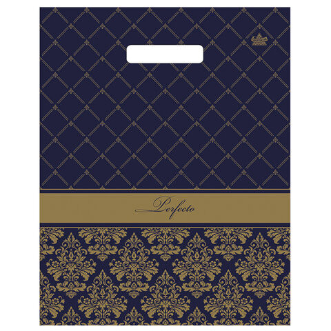 Пакет с вырубной ручкой, 37х30см, "Перфекто Вензель", 90мкм, ШК5339, н00153471