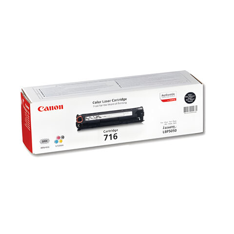 Картридж лазерный CANON (716BK) LBP-5050, черный, ресурс 2500 страниц, оригинальный, 1980B002 по низкой цене оптом 