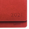 Планинг датированный 2022 305х140 мм GALANT "Ritter", под кожу, красный, 112727