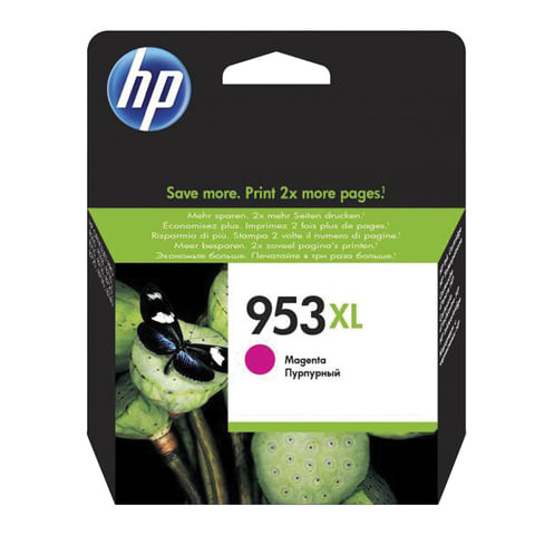 Картридж струйный HP (F6U17AE) Officejet Pro 8710/8210, №953XL пурпурный увеличенный ресурс 1600 стр., оригинальный по низкой цене оптом 