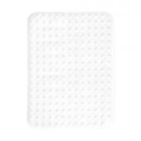 Коврик для ванны противоскользящий 70х38см, "Полусферы", прозрачный, ПВХ, присоски, PRIMILA, 700382