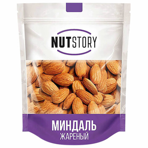 Миндаль NUT STORY жареный, 150 г, пакет, РОС004 по низкой цене оптом 