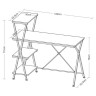 Стол на металлокаркасе BRABIX "LOFT CD-004", 1200х535х1110 мм, 3 полки, цвет дуб натуральный, 641220 по низкой цене оптом 
