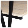 Стол на металлокаркасе BRABIX "LOFT CD-004", 1200х535х1110 мм, 3 полки, цвет дуб натуральный, 641220 по низкой цене оптом 