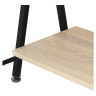 Стол на металлокаркасе BRABIX "LOFT CD-004", 1200х535х1110 мм, 3 полки, цвет дуб натуральный, 641220 по низкой цене оптом 