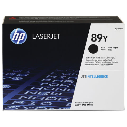 Картридж лазерный HP (CF289Y) для HP LaserJet Enterprise M507dn/x/528dn и др., ресурс 20000 страниц, оригинальный по низкой цене оптом 