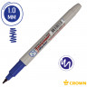 Маркер перманентный Crown "Multi Marker Super Slim" синий, пулевидный, 1мм по низкой цене оптом Краснодар, Москва, Уфа, Казань, Барнаул, Владивосток, Хабаровск, Сахалин, Красноярск, Екатеренбург, 