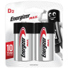 Батарейки ENERGIZER Max, D (LR20, 13А), алкалиновые, КОМПЛЕКТ 2 шт., блистер, E301533400 по низкой цене оптом 