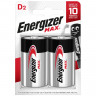 Батарейки ENERGIZER Max, D (LR20, 13А), алкалиновые, КОМПЛЕКТ 2 шт., блистер, E301533400 по низкой цене оптом 
