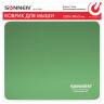 Коврик для мыши SONNEN "GREEN", резина + ткань, 220х180х3 мм, 513305 по низкой цене оптом Краснодар, Москва, Уфа, Казань, Барнаул, Владивосток, Хабаровск, Сахалин, Красноярск, Екатеренбург, 