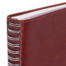 Тетрадь А5 (148x218 мм), BRAUBERG "Office PRO", гибкая, под кожу, гребень, 80 л., коричневая, 111044 по низкой цене оптом 