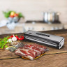 Вакууматор/вакуумный упаковщик KITFORT КТ-1510, 130Вт, 2 режима, ширина пакета до 29см, серебристый по низкой цене оптом 