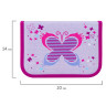 Пенал TIGER FAMILY с наполнением, 1 отделение, откидная планка, 23 предмета, "Playful Butterfly", 20х14х4 см, 228902, TGNQ-061C1 по низкой цене оптом 