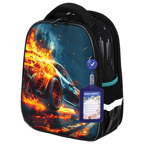 Ранец BRAUBERG FIT, 2 отделения, Speed increase, 38х27х14 см, 273109 по низкой цене оптом 