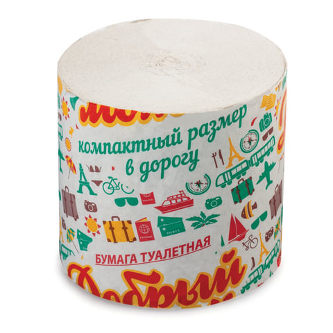 Бумага туалетная бытовая, 25 м, без втулки (супер-эконом) по низкой цене оптом 