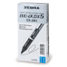 Ручка-роллер ZEBRA "Zeb-Roller DX5", СИНЯЯ, корпус серебристый, узел 0,5 мм, линия письма 0,3 мм, EX-JB2-BL, EX-JB4-BL по низкой цене оптом 