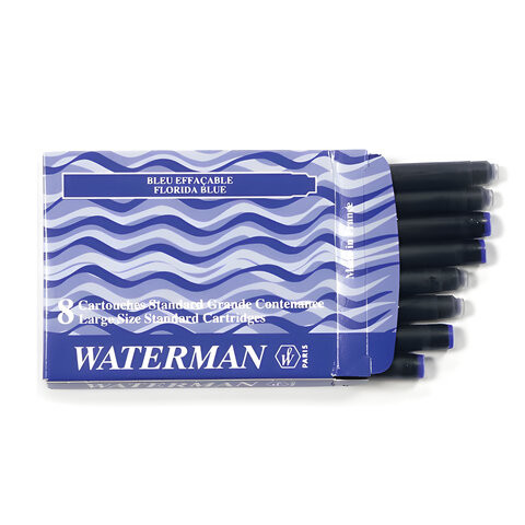 Картриджи чернильные WATERMAN, комплект 8 шт., синие, S0110860 по низкой цене оптом Краснодар, Москва, Уфа, Казань, Барнаул, Владивосток, Хабаровск, Сахалин, Красноярск, Екатеренбург, 