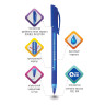 Ручка шариковая масляная BRAUBERG "Extra Glide Soft Blue", СИНЯЯ, узел 0,7 мм, линия письма 0,35 мм, 142926 по низкой цене оптом Краснодар, Москва, Уфа, Казань, Барнаул, Владивосток, Хабаровск, Сахалин, Красноярск, Екатеренбург, 