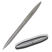 Ручка подарочная шариковая BRAUBERG Ballet, СИНЯЯ, корпус серебристый с хромированными деталями, линия письма 0,5 мм, 143480