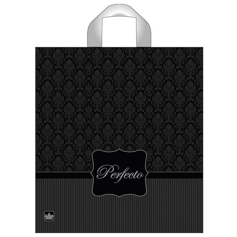 Пакет с петлевой ручкой ПВД, 40х37см, "Перфекто Сильвер", 95мкм, ШК0457, н00093901 - Пакеты упаковочные | СнабС Пакет с петлевой ручкой ПВД, 40х37см, "Перфекто Сильвер", 95мкм, ШК0457, н00093901