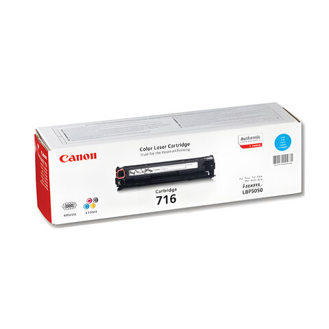 Картридж лазерный CANON (716С) LBP-5050, голубой, ресурс 1500 страниц, оригинальный, 1979B002 по низкой цене оптом 